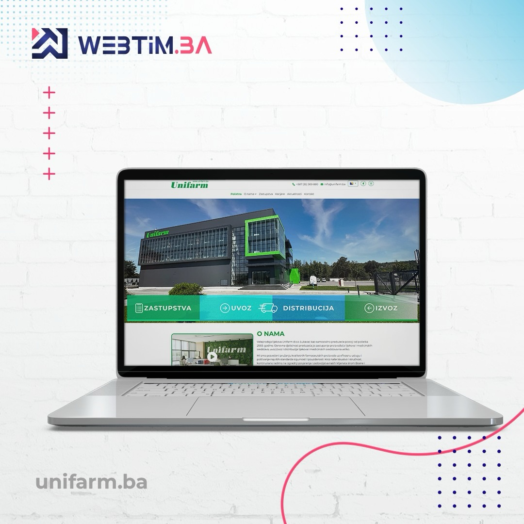 unifarm ba - izrada web stranice